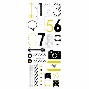 RÖSSLER Sticker 0-9 schwarz/gold