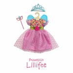Puppenkleid Prinzessin Lillifee mit Glitzerkrone und...