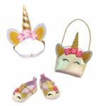 Puppen-Accessoires Glitzer-Einhorn Ballerina Tasche u...