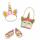 Puppen-Accessoires Glitzer-Einhorn Ballerina Tasche u Haarband 30-34cm