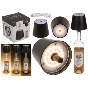 OOTB LED Flaschenleuchte schwarz