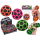OOTB Squeeze-Ball im Gummi-Netz ca. 8 cm