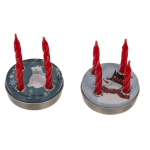 OOTB Mini-Adventskranz 4 Minikerzen mit Sockel