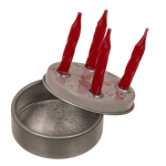OOTB Mini-Adventskranz 4 Minikerzen mit Sockel