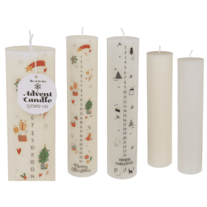 OOTB Stumpenkerze Adventskerze 1-24