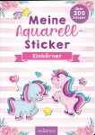 arsEdition Stickerbuch Meine Aquarell-Sticker Einhörner