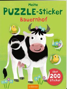 arsEdition Stickerbuch Meine Puzzle Sticker Bauernhof