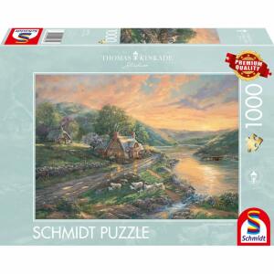 Puzzle Thomas Kinkade Tagesanbruch im Emerald Valley 1000 Teile