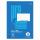 Staufen Schulblock Premio Lineatur 25 50 Blatt 9mm liniert mit Rand 4-Loch blau DIN A4 90g/m²