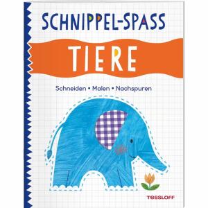 TESSLOFF Bastelbuch Schnippel-Spaß Tiere Schneiden - Malen - Nachspuren