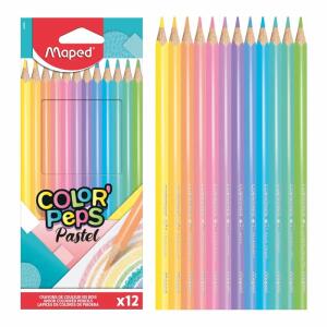 Maped Buntstifte ColorPeps Pastel dreikant 12 Stück