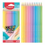 Maped Buntstifte ColorPeps Pastel dreikant 12 Stück
