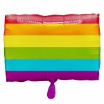 amscan Folienballon Regenbogen Flagge 30x43cm