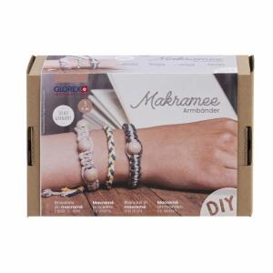 GLOREX Bastelset Makramee Armbänder