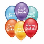 Luftballons Hurra Schule / Endlich Schulkind 6 Stück