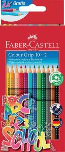 Faber Castell Buntstift Colour Grip 3,3 mm 10+2 Promotionset