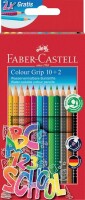 Faber Castell Buntstift Colour Grip 3,3 mm 10+2 Promotionset
