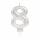 amscan Zahlenkerze 8 Sparkling Celebrations silber 9,3cm