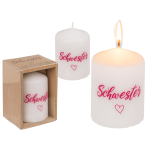 OOTB Stumpenkerze Schwester <3