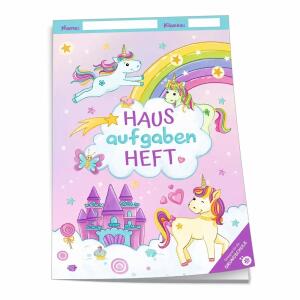 TRÖTSCH Hausaufgabenheft Grundschule Einhornwelt DIN A5