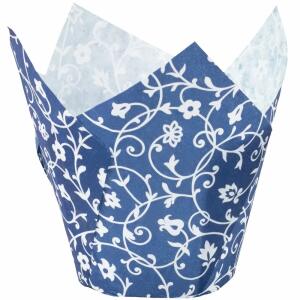 Demmler Muffin-Tulip-Wraps blau 24 Stück