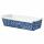 Demmler Backform XXL Classico blau/weiß 20x7cm 3 Stück