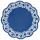 Demmler Tortenspitze Rose blau Ø36cm 30 Stück