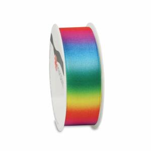 PRÄSENT Satinband Rainbow 25mmx3m