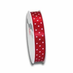 PRÄSENT Punkteband MiniDots rot 15mmx3m
