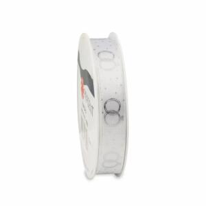 PRÄSENT Hochzeitsband Alliance weiß/silber 15mmx3m