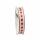 PRÄSENT Seidenband Herzilein bordeaux/creme 15mmx3m