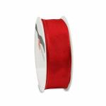 PRÄSENT Seidenband Lyon rot 25mmx3m