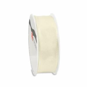 PRÄSENT Seidenband Lyon creme 25mmx3m