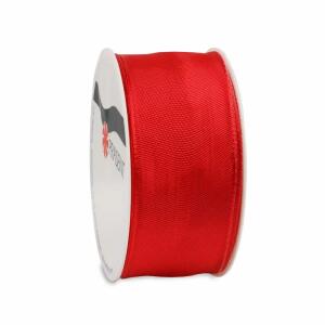 PRÄSENT Seidenband Lyon rot 40mmx2m