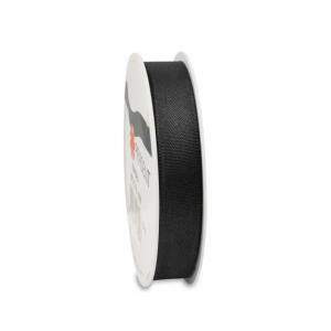 PRÄSENT Taftband Europa schwarz 15mmx10m