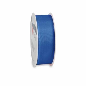 PRÄSENT Taftband Europa royalblau 25mmx10m