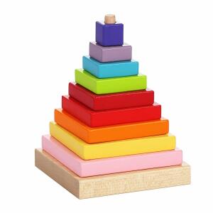 Stapel-Pyramide mehrfarbig