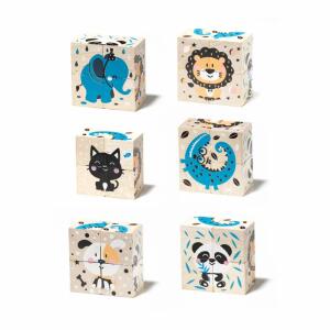 Holzklötzchen-Set Tiere