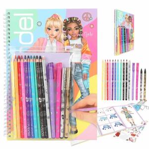 DEPESCHE TOPModel Malbuch-Set mit Stickern