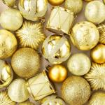 Paper+Design Servietten Gold Baubles 33x33cm 20 Stück
