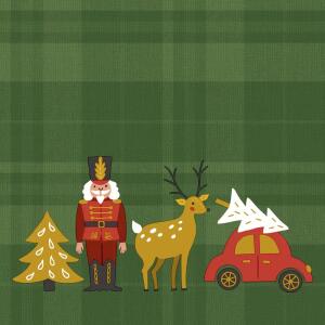 Paper+Design Servietten Xmas Icons 33x33cm 20 Stück