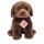 Teddy-Hermann Plüsch Labrador sitzend dunkelbraun 25cm