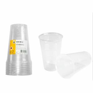 Trinkbecher PP transparent 0,5l 8 Stück