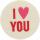 DEPESCHE Filzmagnet groß I (heart) you
