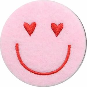 DEPESCHE Filzmagnet klein Happy Face rosa