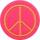DEPESCHE Filzmagnet klein Peace Zeichen