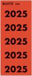 LEITZ Jahreszahletiketten 2025 rot 60x25,5mm 100 Stück für Ordnerrücken 8cm