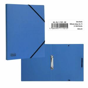 Idena Eco Ringbuch 2 Ringe blau DIN A4 25mm aus Karton