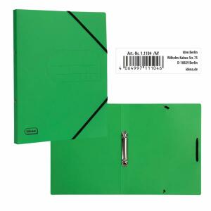 Idena Eco Ringbuch 2 Ringe hellgrün DIN A4 25mm aus Karton
