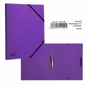 Idena Eco Ringbuch 2 Ringe lila DIN A4 25mm aus Karton